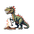 thumbnail image 5 of cartoon Dinosaur Stickers, Waterproof Dinosaur Sticker for Water Bottle Laptop Phone Cases Planner Skateboard Luggage Helmet Party Favor Decor, Ideal for Adults Teens Teacher Rewards, 5 of 9