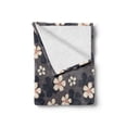 thumbnail image 2 of Sakura Soft Flannel Fleece Throw Blanket, Continuous Cherry Blossoms Petals and Little Dots Composition, Cozy Plush for Indoor and Outdoor Use, 60" x 80", Dark Grey Blush, by Ambesonne, 2 of 6