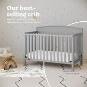 Graco Benton 5-in-1 Convertible Baby Crib, Pebble Gray