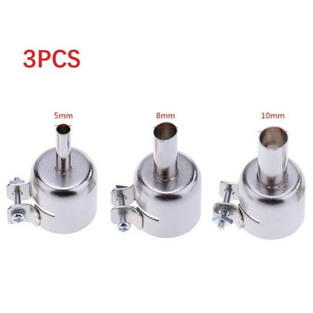 

3pcs Universal Nozzles for 850 852D 898 Soldering Station Hot Air Welding Nozzle