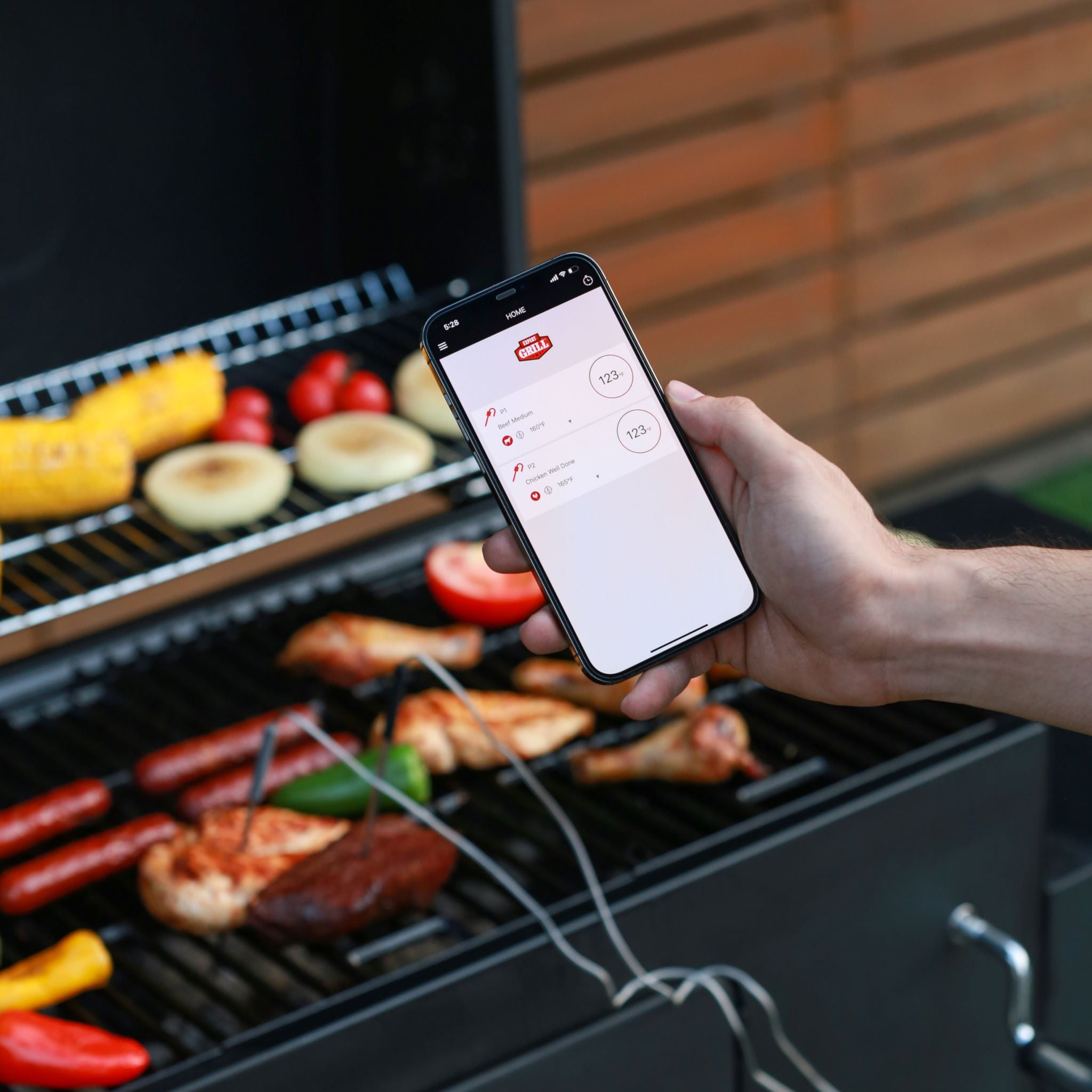 Expert Grill ABS 2-Probe Digital Bluetooth USB-Charging Grill Thermometer