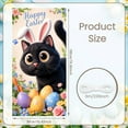 thumbnail image 2 of Cute Easter Banner Bunny Ears Happy Easter Display Colorful Easter Eggs Floral Decor Easter Backdrop for Easter Party Spring Celebration Kids Party, 2 of 9