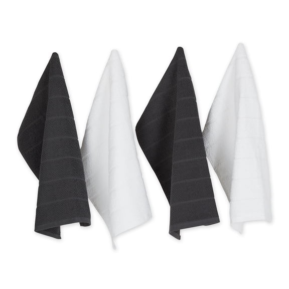 DII Assorted Basic Chef Terry Dishtowel/4, Mineral