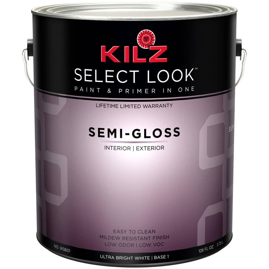 KILZ Select Look SemiGloss Base 1 Paint & Primer, 1 Gallon