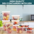 thumbnail image 4 of Deli Containers WGCC, 48 juegos con tapas, 8 oz, 16 oz, 32 oz, sin BPA, 4 of 6