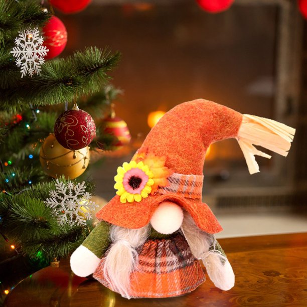 Mini colgante de gnomo de peluche de muñeco de anciano sin rostro de Navidad (amarillo) Ndcxsfigh Nuevos Originales