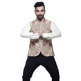 thumbnail image 3 of Atasi Floral Printed Nehru Jacket Mens Bandhgala Ethnic Jacket Party Wear Wedding Clothing-Small, 3 of 6