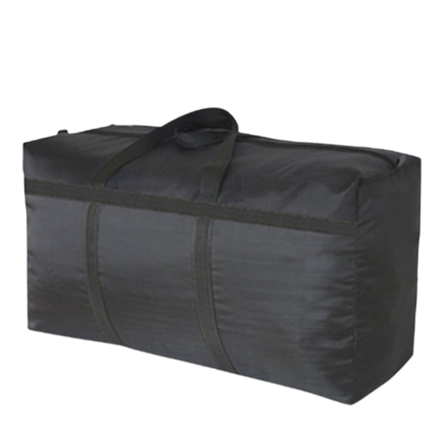 Naiovety Bolsa de almacenamiento de equipaje reutilizable con asa de cremallera, contenedor móvil, impermeable, tela Oxford, gran capacidad, embalaje de Almacenamiento y organización del hogar Negro Naiovety HA066967-03