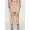 thumbnail image 4 of Womens Plus Size WAX High Waisted Cargo Skirt, 4 of 5
