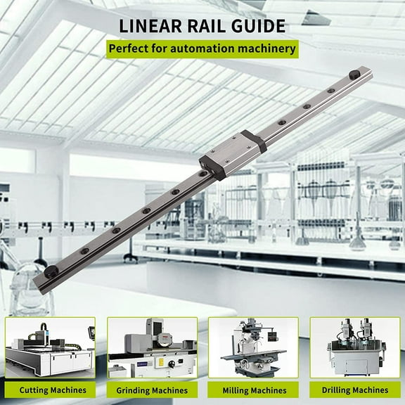 DAWOT MGN12H 400mm Linear Rail Guide MGN12 Linear Rail with Stainless Steel for Automation Equipment and Machining