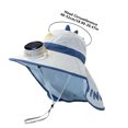 thumbnail image 3 of Kids Sun Hat Solar Fan Hat with Detachable Neck Large Brim Sun Adjustable Cap, 3 of 3