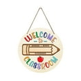 thumbnail image 2 of Welcome to Our Class Back to School Door Sign Interchangeable Classroom Teacher Door Sign Wooden Door Hanger Seasonal Door Sign, 2 of 8