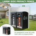thumbnail image 6 of Lilypelle 38"x60" Air Conditioner Fence for Outside, White No Dig Privacy Panels Pool Equipment Enclosure Outdoor Privacy Screens, Garbage Can Trash Can Screens Fence for Outside Backyard Patio, 6 of 8