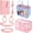 Mesh Set-Pink, variant on Beach Bag Organizer for X Large Bogg Bag Accessories Inserts, 2 Pack Cup Holder for Bogg Bags, Phone Holder Accessories and Hooks Insert Compatible with Simple Modern Beach Tote Bag (Beige)