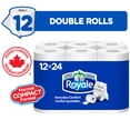 thumbnail image 1 of Royale Everyday Comfort, 2 Ply Toilet Paper, 12 Equal 24 Bathroom Tissue Rolls, 1 of 22