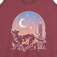 thumbnail image 3 of Instant Message - Desert Coyote  - Women's Racerback Tank Top, 3 of 6