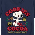 thumbnail image 3 of Peanuts - Snoopy Christmas Cookies and Cocoa - Toddler And Youth Short Sleeve Graphic T-Shirt, 3 of 6