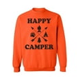 thumbnail image 1 of Awkward Styles Black Crewneck for Camper Happy Camper Unisex Crewneck Camper Sweater for Men Happy Camper Crewneck for Women Camping Clothes Happy Camper Crewneck Campers Gifts Sweater for Camper, 1 of 5