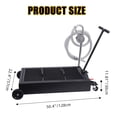 thumbnail image 4 of 25 Gallon Oil Drain Pan with Pump, Oil Drain Tank Foldable 95L Low Profile Oil Drain Pan with Hose, wivel Casters Wheels for Car, SUV, Trucks Oil Draining, 4 of 9