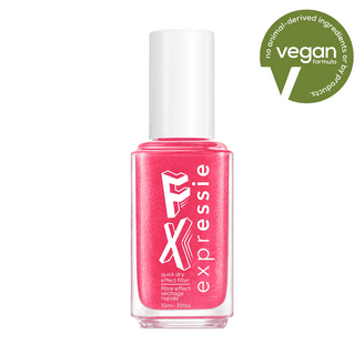 essie Expressie Quick Dry Vegan Nail Polish, Deep Burgundy, Angled