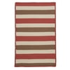 3' x 5' Terracotta Red and Brown Rectangular Braided Area Throw Rug
