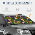 thumbnail image 3 of Goofa Mardi Gras7 Pattern 2 Piece Car Windshield Sun Shade Foldable | Front Windshield Shade for Sun, Heat and UV Rays | Sunshade for Car Front Window-, 3 of 7