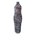 thumbnail image 5 of Yuemengxuan Women Charming Close-fitting Dress, Variegated Color Halter Neck One-piece, 5 of 6