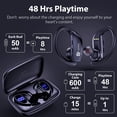 thumbnail image 4 of Wireless Earbuds, Bluetooth 5.0 True Wireless Headphones Sports Bluetooth Earphones Over-Ear Noise Cancelling Earbuds with LED Display Over-Ear Buds with Earhooks Built-in Mic Headset for Workout, 4 of 7