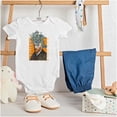 thumbnail image 3 of Van Gogh Self Portrait Irises Mashup Romper Boys or Girls Infant Baby Brisco Brands NB, 3 of 6