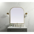 thumbnail image 3 of Metal Frame Arch Mirror 36x42 Inch in Brass, 3 of 10