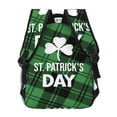 thumbnail image 4 of Easygdp St Patrick's day Mochila Ergonómica Versátil para Laptop - Múltiples Bolsillos, Correas Ajustables, Unisex para Escuela, Viajes y Actividades al Aire Libre-One Size, 4 of 5