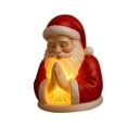 thumbnail image 1 of Lámpara de noche navideña con figura de oración, figura navideña de resina, escultura, regalos, Navidad Figura de Papá Noel, 1 of 9