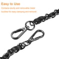thumbnail image 5 of Uxcell Purse Chain Strap - 39" Purse Strap Shoulder Cross Body Replacement Strap, Black&Dark Grey, 5 of 6