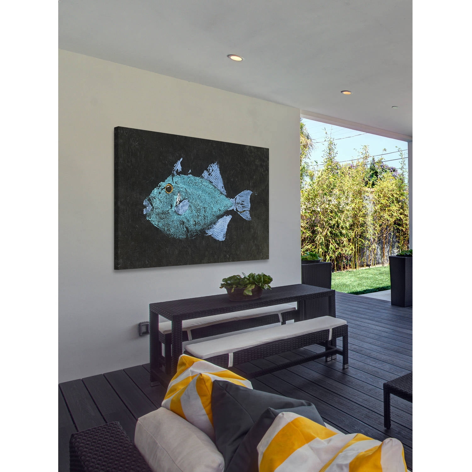 Marmont Hill "Triggerfish" by Warren Sellers Painting Print on Wrapped Canvas