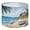 Color 1, variant on Linen Drum Lamp Shades Ocean Forest Mountain Lake Landscapes Summer Ocean Beach 13" x 13" x 10" Lampshade for Table Lamps Floor Lamps Lamp Shade Replacement Easy Assembly Required