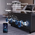 thumbnail image 6 of 41" Smart Fridge Coffee Table, 93L Refrigerator, Bluetooth, Touch Control Panel, 15W Wireless Charger, USB Ports, Speaker, Atmosphere Light, for Living Rooms, Offices, Conference Rooms– Black, 6 of 8