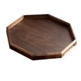 thumbnail image 1 of Bandeja de Servir para Café Plato de Aperitivos Bandeja Otomana de Madera con Forma Octagonal Única Y Superficie Pulida Adecuado para de Café, 1 of 9