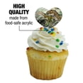 thumbnail image 3 of T-Rex Jurassic Double Trouble Heart Love Cupcake Picks Toppers Decoration Set of 6, 3 of 7