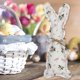 thumbnail image 5 of Muñeco de conejo de Pascua suave, adorno de conejito, juguetes de peluche para decoración del hogar y fiestas. Flor de pera pequeña, 5 of 9