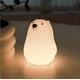 thumbnail image 2 of Luz de noche LED de silicona con carga USB para dormitorio infantil, luz de noche con pulsador, de oso blanco, 2 of 5