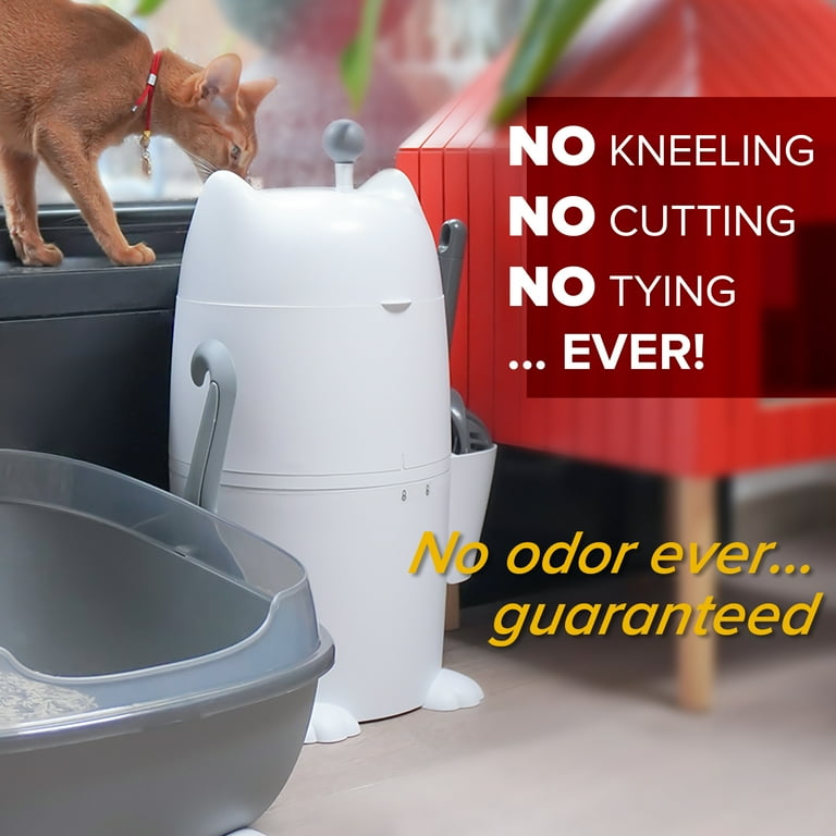 Red Rocket Cat Litter Pail Kitty Twist'R Plus, Odor Free Cat Waste