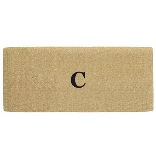 Nedia Home O2129D Tapis de Coco Résistant - 22 x 36 Po Sans Bordure - Monogrammé D