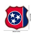 thumbnail image 4 of Placa Metal Vintage Tennessee Forma Especial Pintura Hierro Arte La Pared 30x30cm, 4 of 9