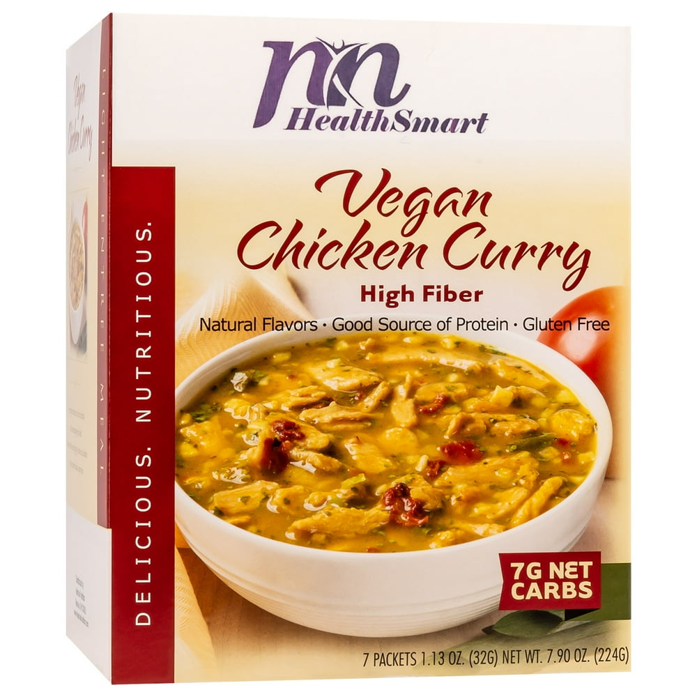 HealthSmart Vegan Chicken Curry High Protein Dinner or Lunch, 15g