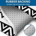 thumbnail image 4 of Black and White Zigzag Pattern Bathroom Rugs Sets 3 Piece,Toilet Cover Set,Absorbent Non Slip Bathroom Mats Sets with U-Shaped Contour Rug Toilet Rug Set, 4 of 5