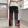 thumbnail image 2 of Modern Geometric Pajamas Leisure Trousers Soft Warm Sleepwear Bottoms Loose Retro Nightwear, 2 of 6