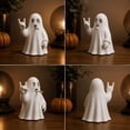 thumbnail image 5 of Halloween Ghost Figurine, Halloween Ghost Plastic Statue, Open-Mouth Tabletop Decoration, Spooky & Cute Ghost Statue for Home, Desk, Party Decor, 5 of 6