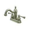 Elements of Design Heritage Centerset Bathroom Faucet with Double Lever Handles