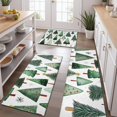 thumbnail image 2 of White Christmas Tree Pattern Kitchen Rugs Sets Of 3,Kitchen Runner Rugs Non Skid Washable,Decorative Kitchen Floor Mats for Kitchen,Sink,Laundry,17"x30"+ 17"x47" + 17"x59", 2 of 6