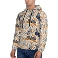 thumbnail image 3 of Daiia Butterflies for Men's Fashion Hoodies & Sweatshirts with Kangaroo Pocket Hooded Sweatshirt Breathable & Moisture Wicking-3X-Large, 3 of 7